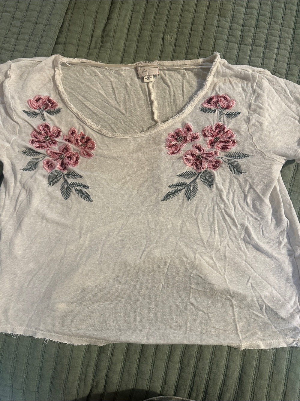 vintage anthropology beaded top